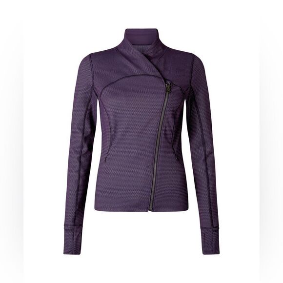 NWOT Lululemon Precision Jacket in Chain Link Lilac Deep Zinfandel - Picture 2 of 12